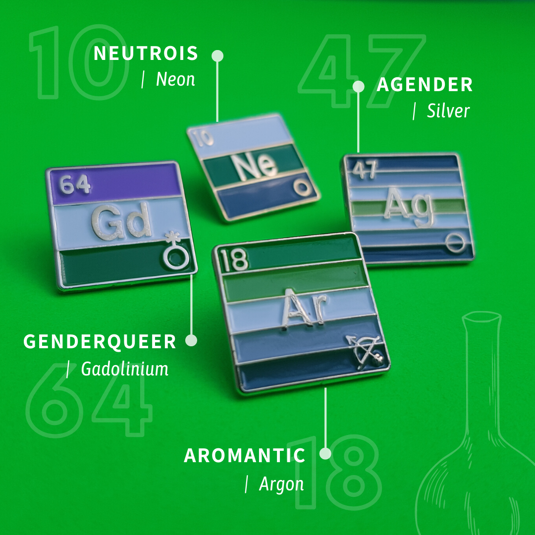 Neutrois - Néon | Insigne en émail