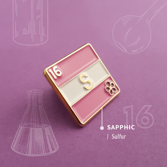 Sapphic - Sulfur | Enamel Badge