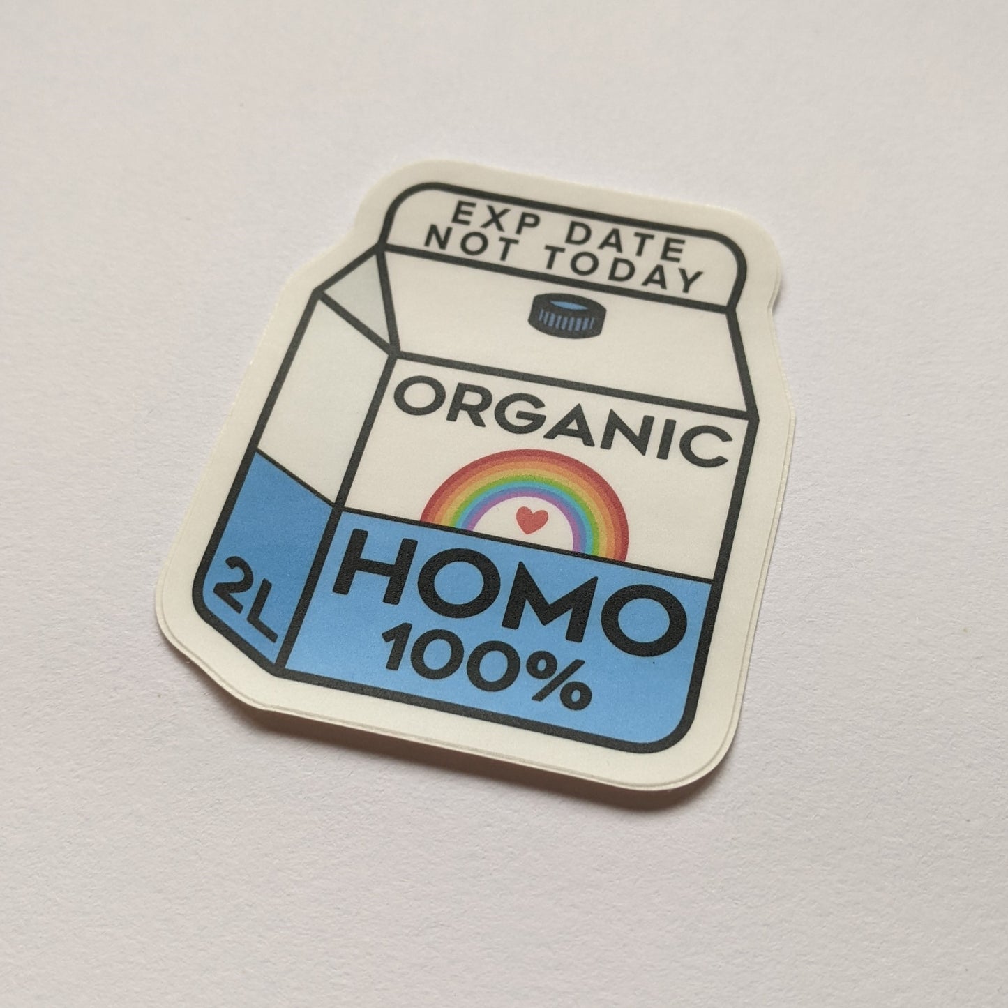 Lait Homo biologique | Autocollant