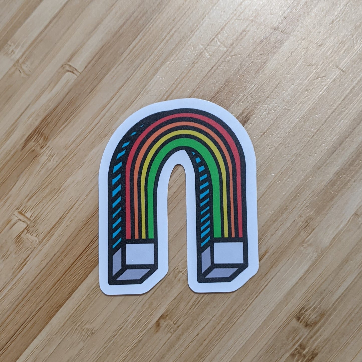 Aimant arc-en-ciel | Autocollant