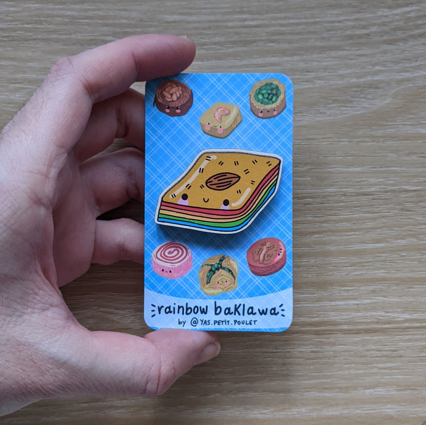 Sweet Baklawa | Wooden Badge