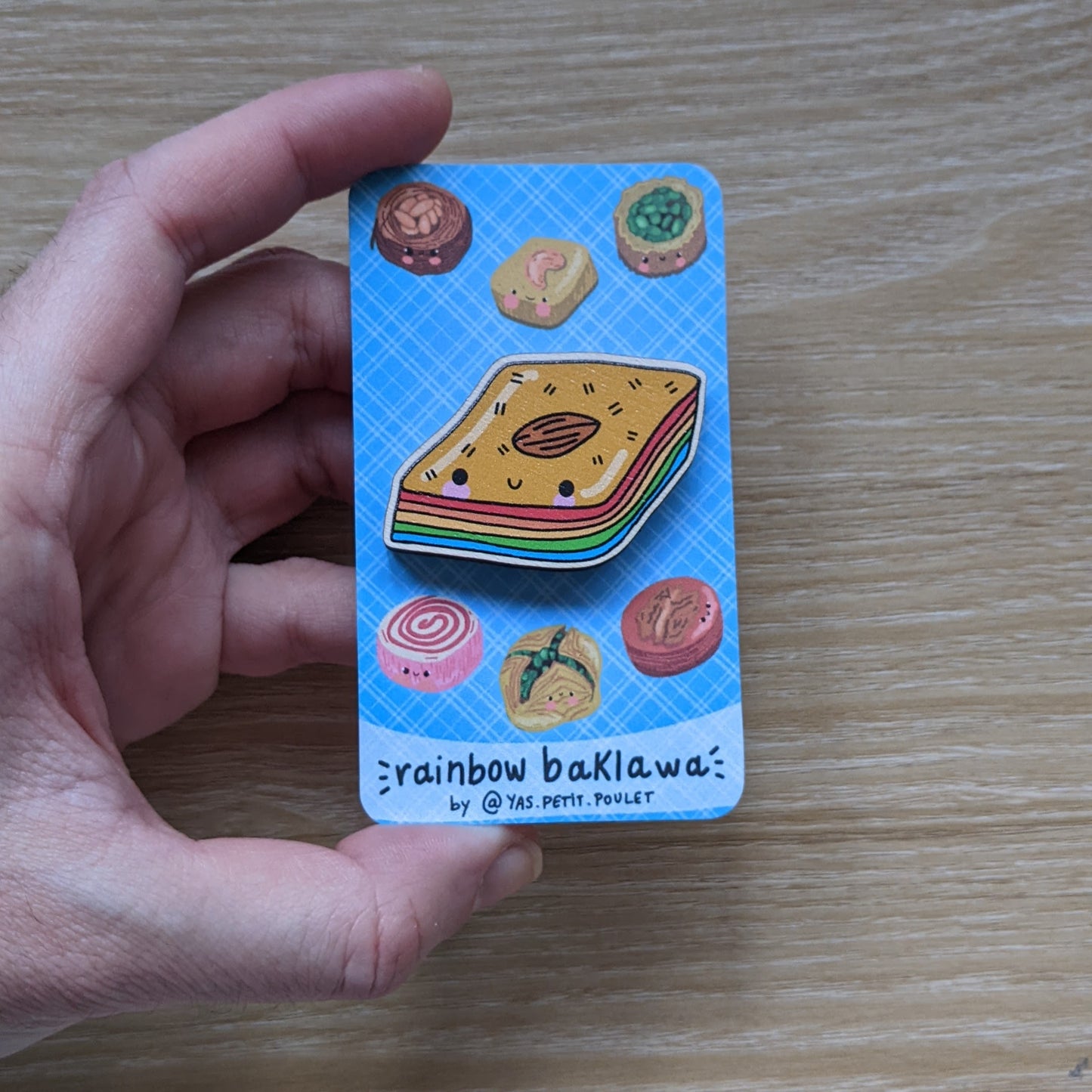 Sweet Baklawa | Wooden Badge