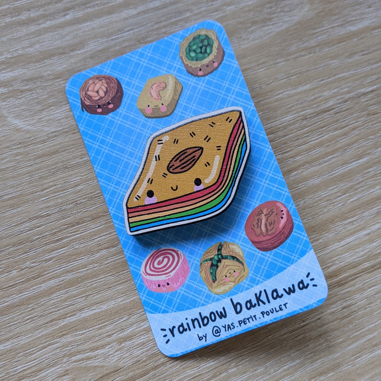 Sweet Baklawa | Wooden Badge