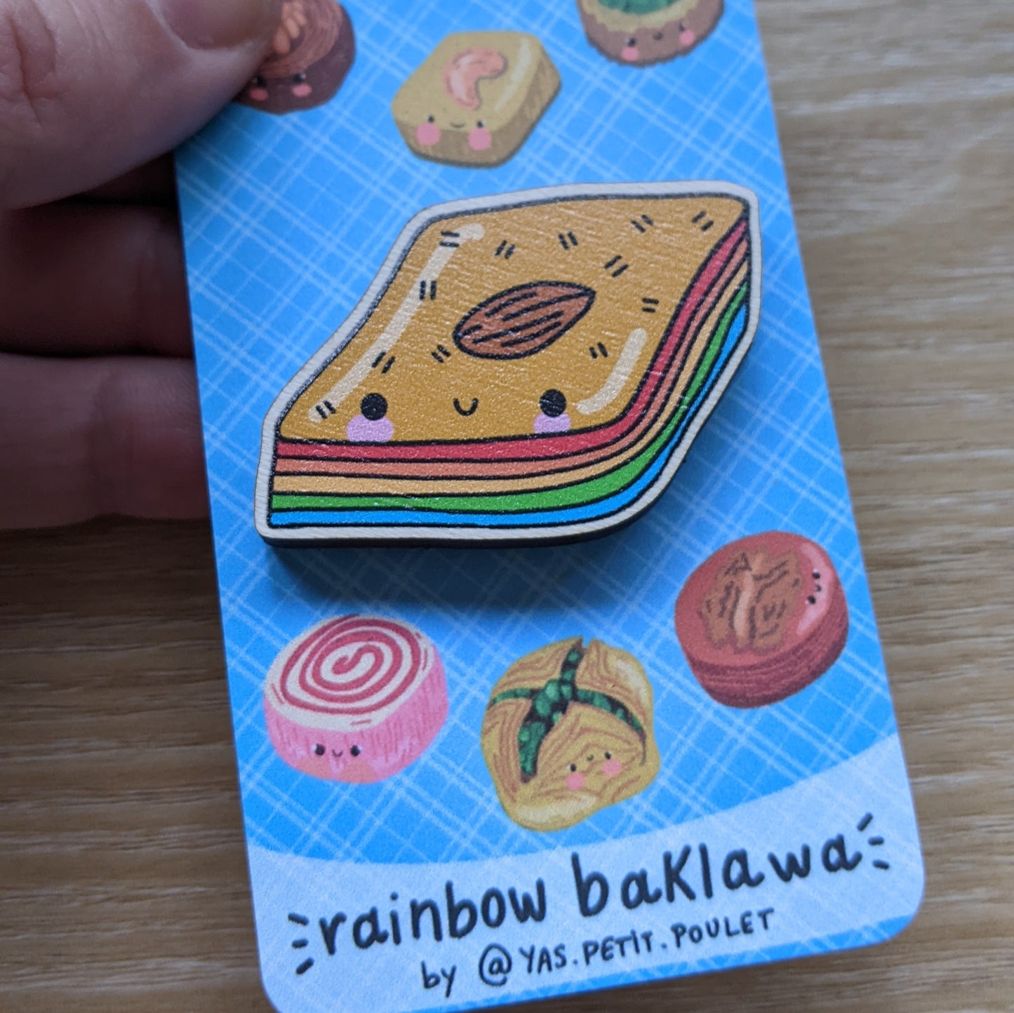 Sweet Baklawa | Wooden Badge