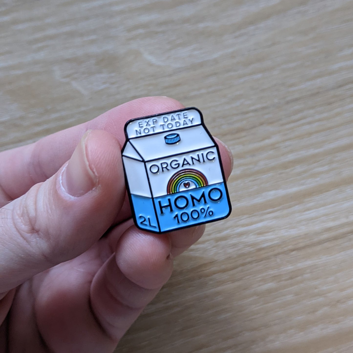 Organic HOMO Milk | Enamel Badge