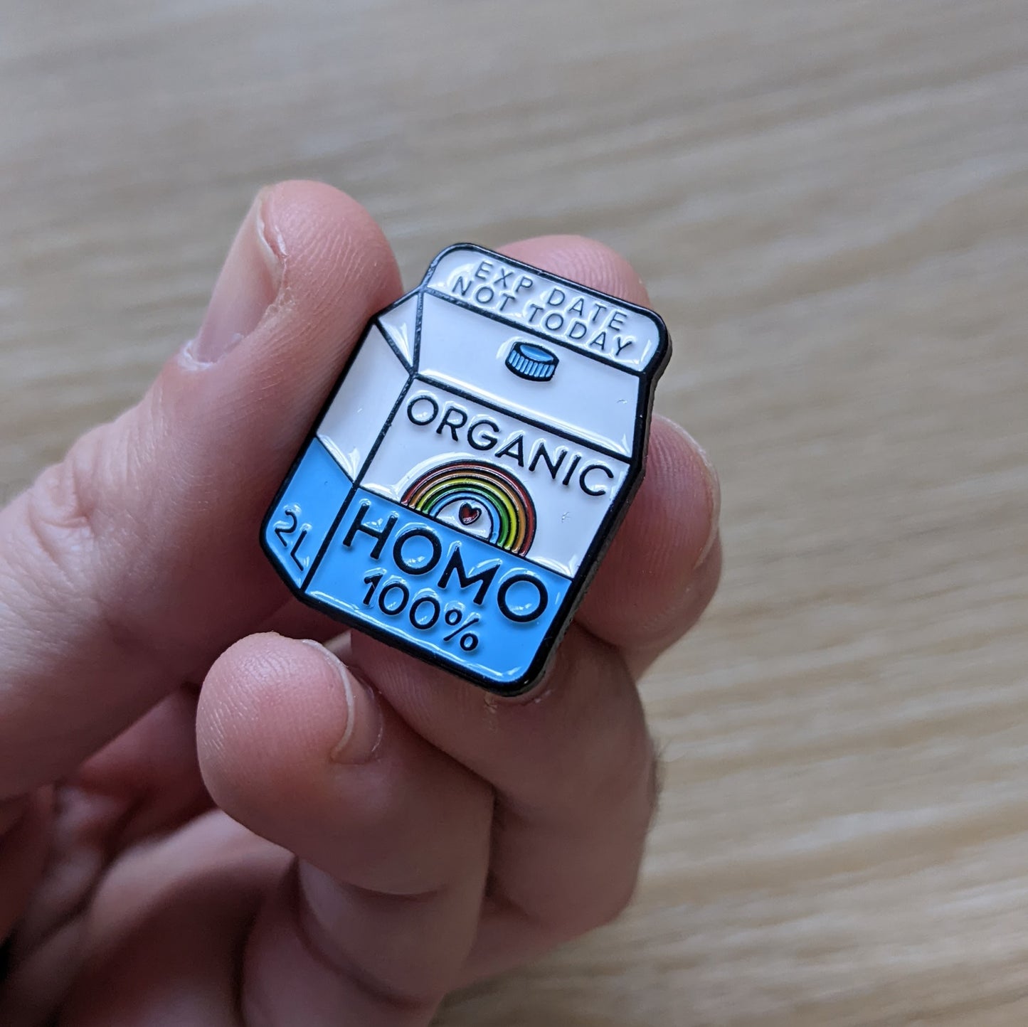 Organic HOMO Milk | Enamel Badge