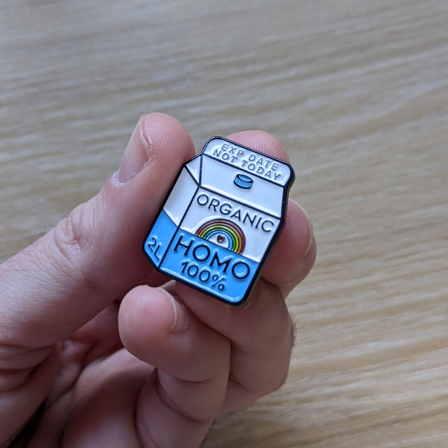 Organic HOMO Milk | Enamel Badge