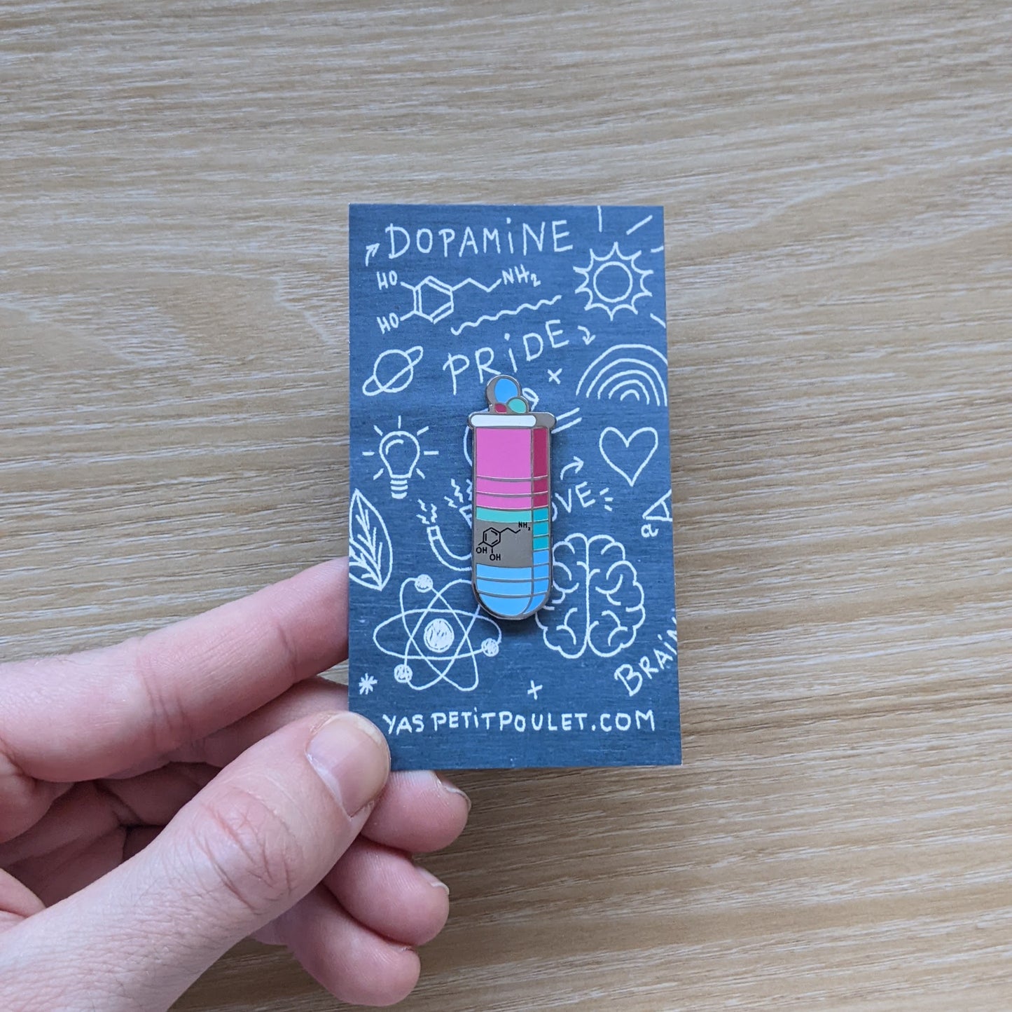 Polysexual Dopamine | Enamel Badge
