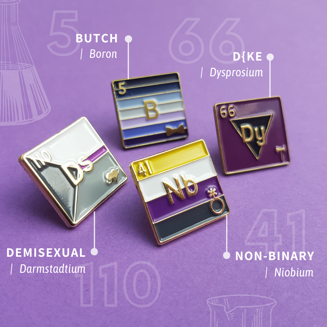 Dyke - Dysprosium | Enamel Badge