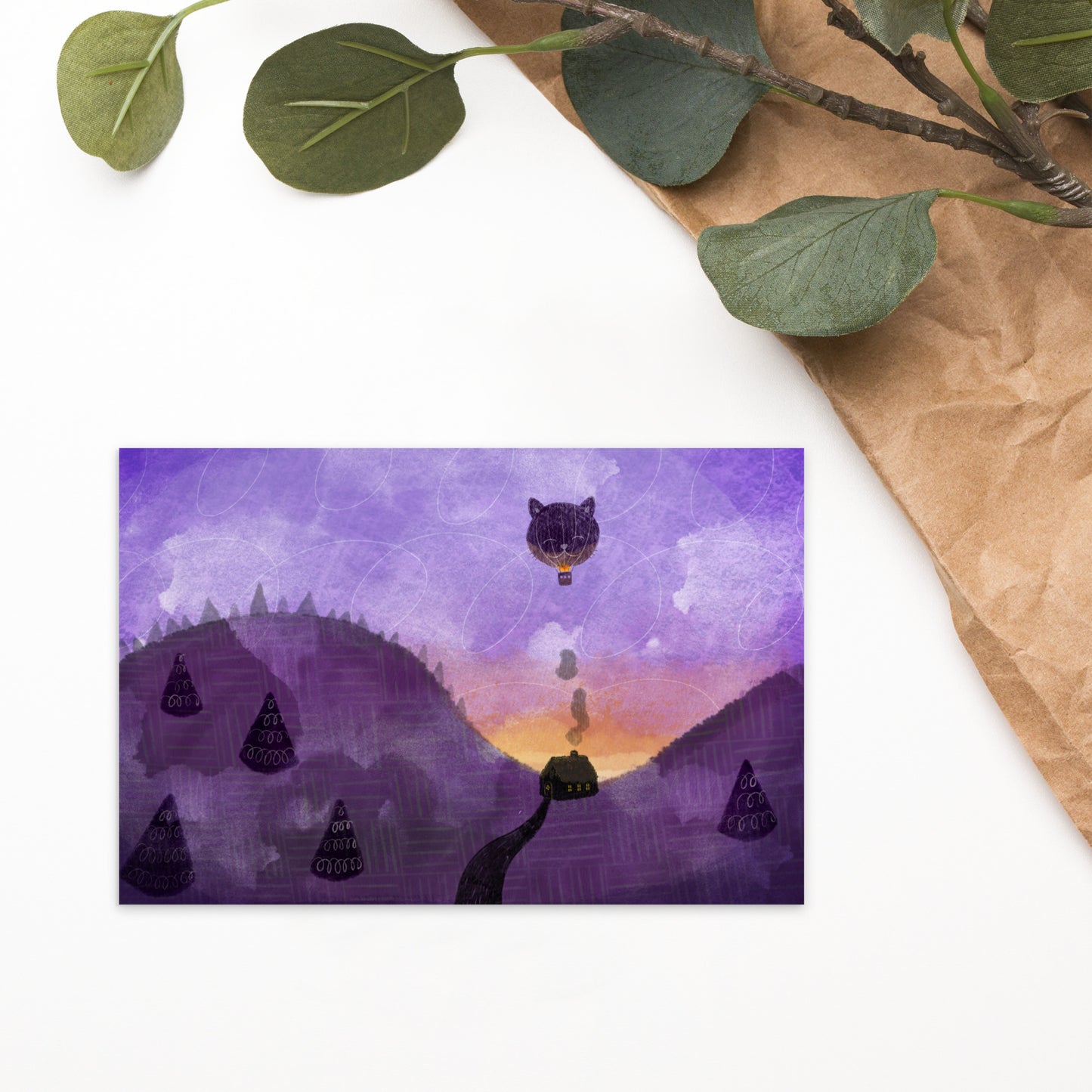 postcard - balloon adventure