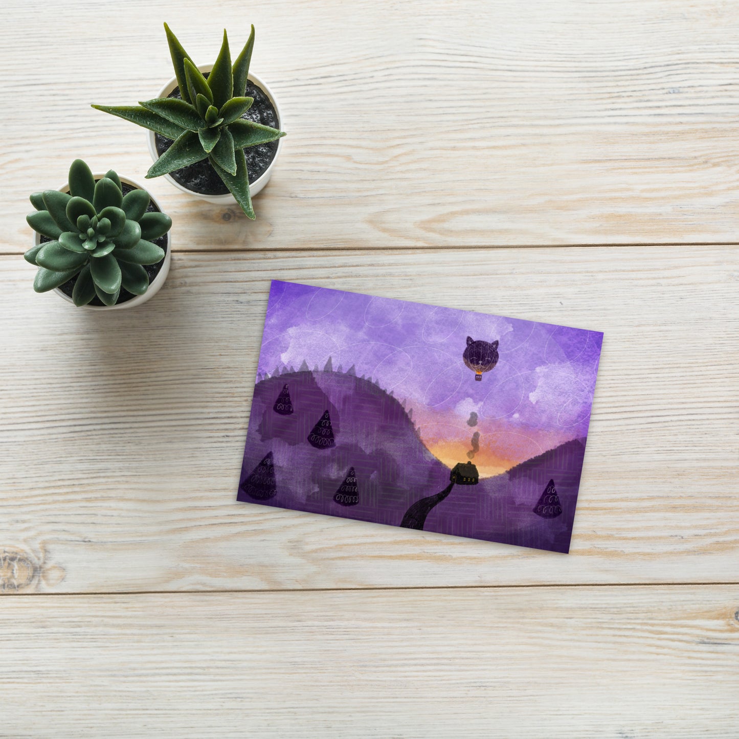 postcard - balloon adventure