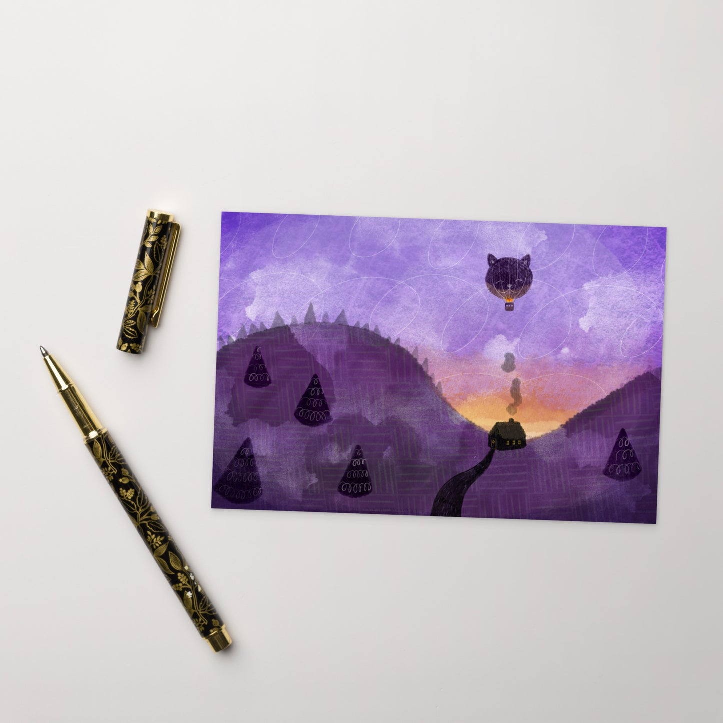 postcard - balloon adventure