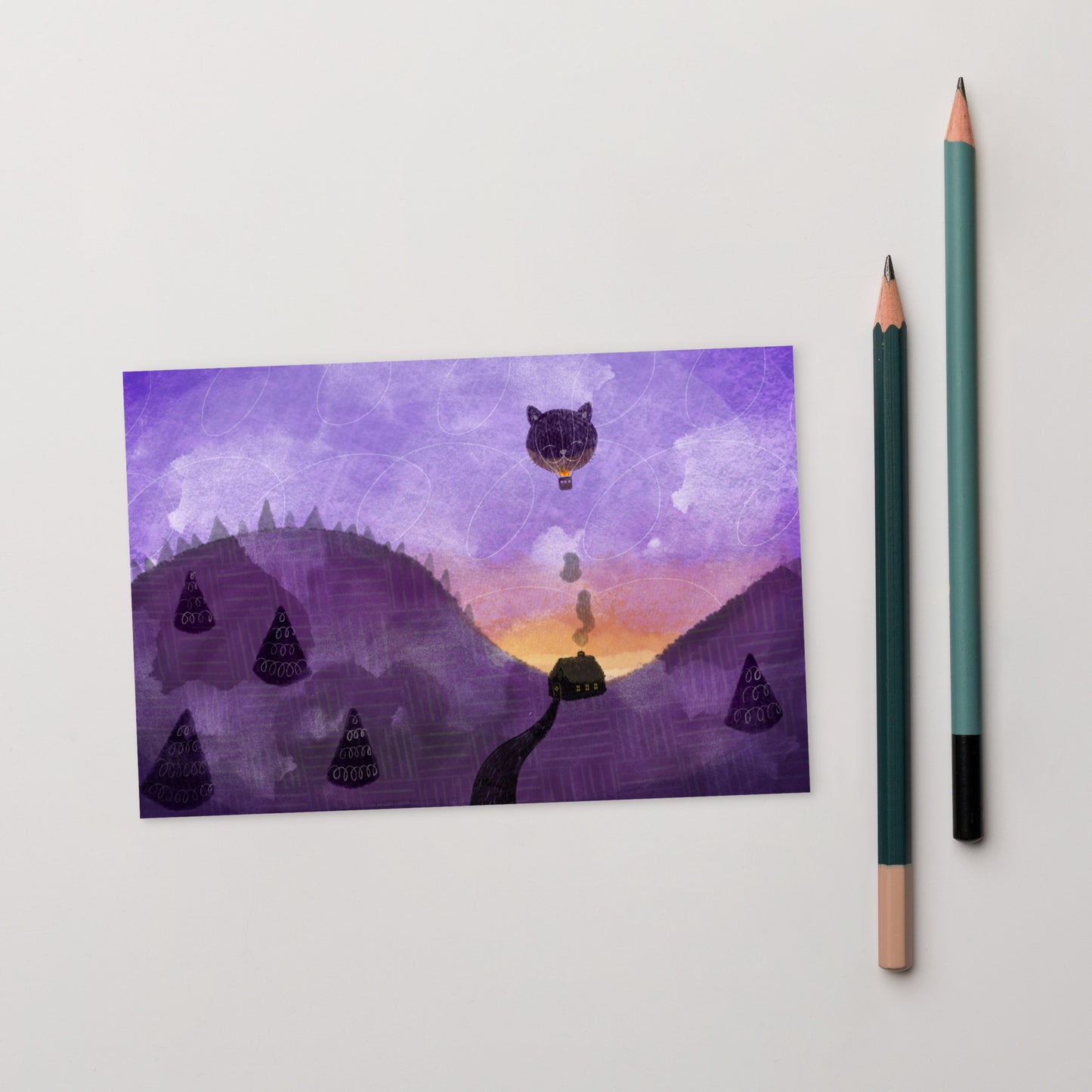 postcard - balloon adventure