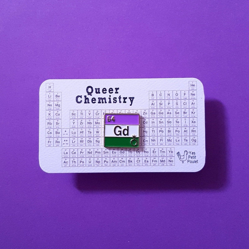 Genderqueer - Gadolinium | Insigne en émail