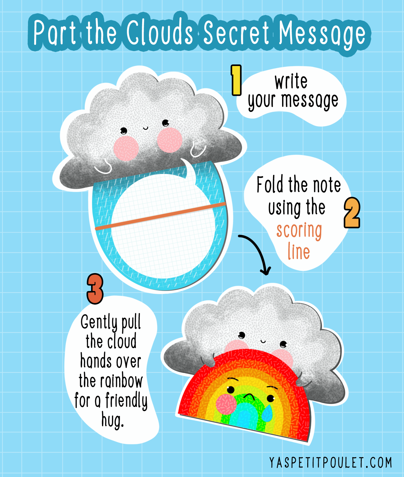 Part the Cloud Secret Message | Folding Notes