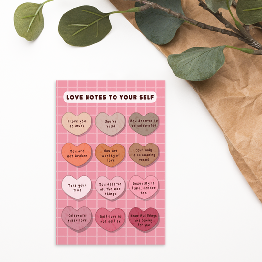 Love Notes to Your Self | Postcard