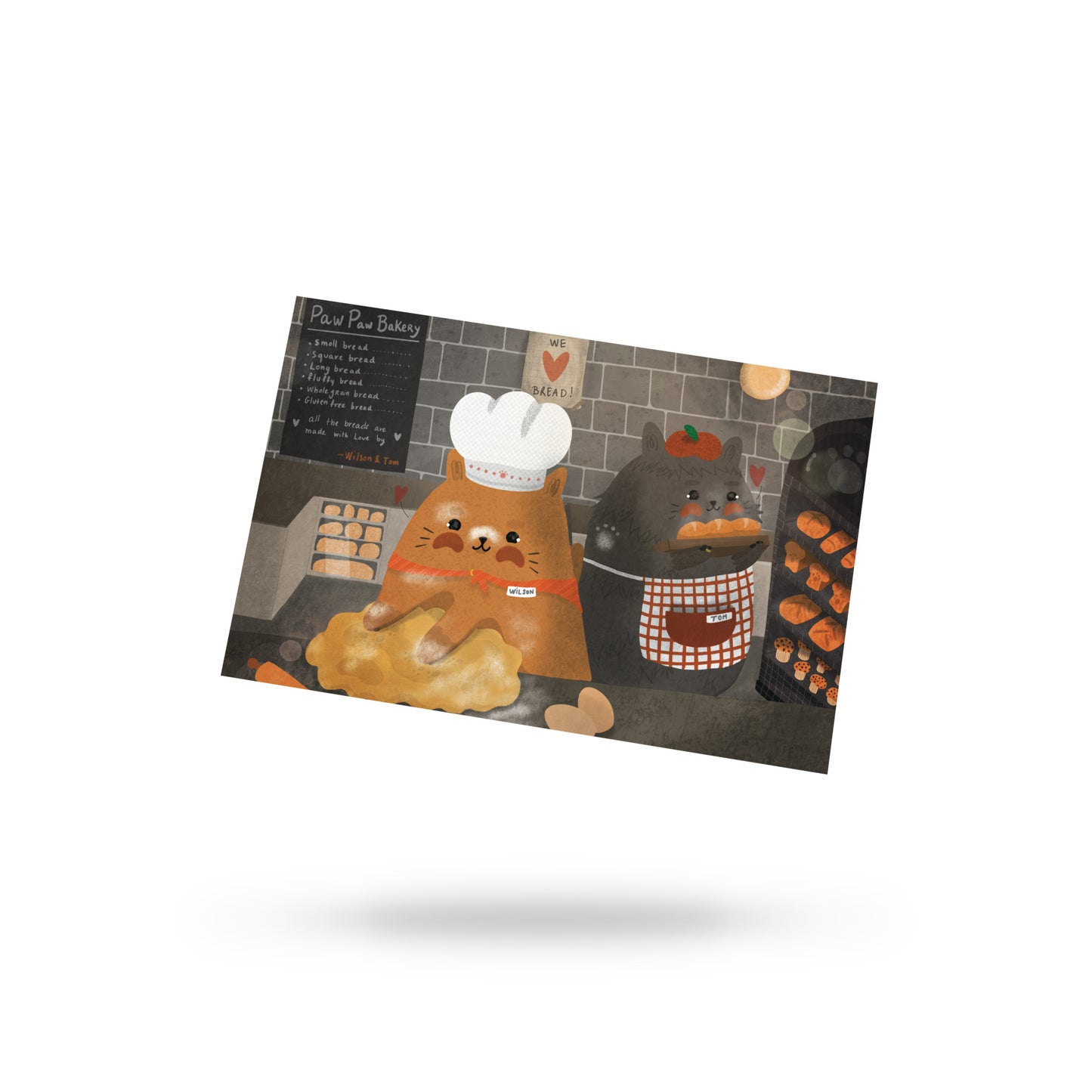 Chats d’automne | Carte postale