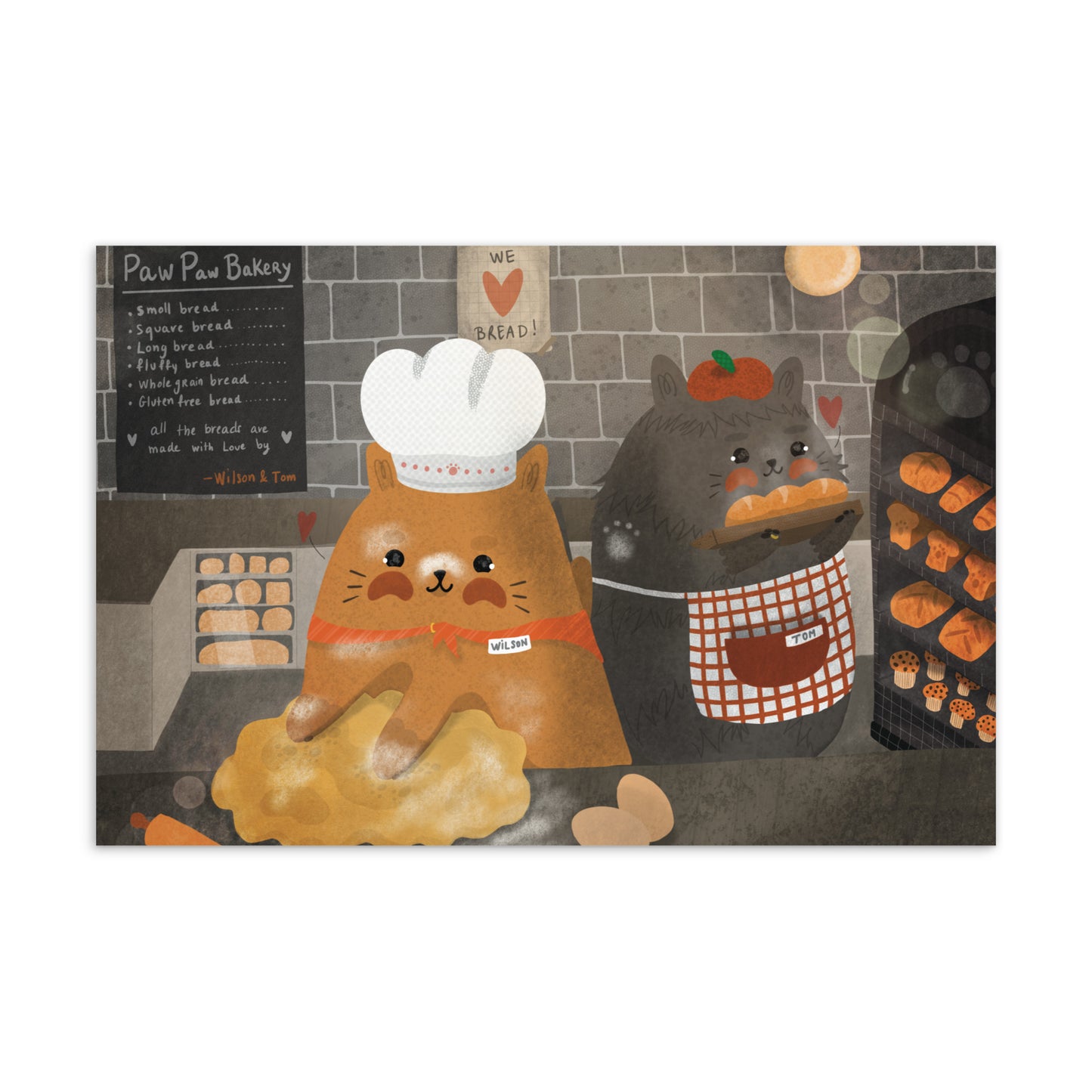 Chats d’automne | Carte postale