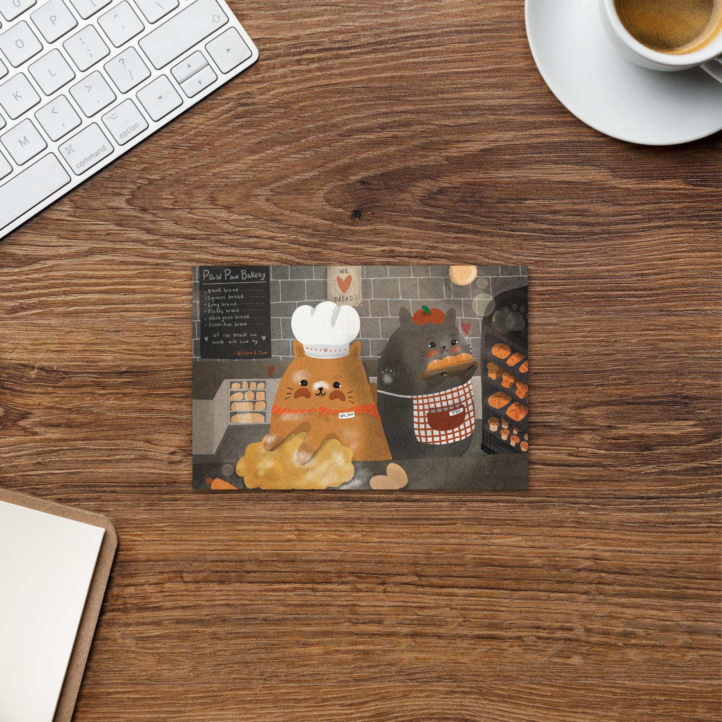 Chats d’automne | Carte postale