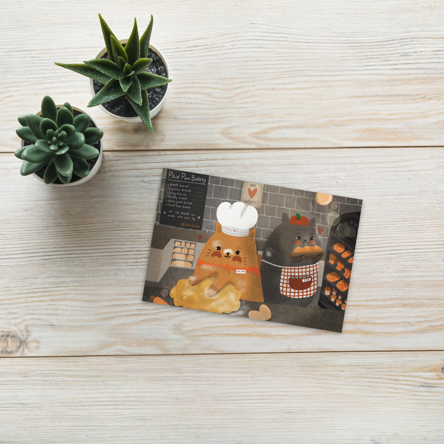 Chats d’automne | Carte postale