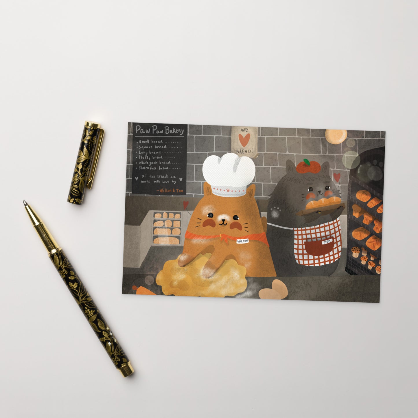 Chats d’automne | Carte postale