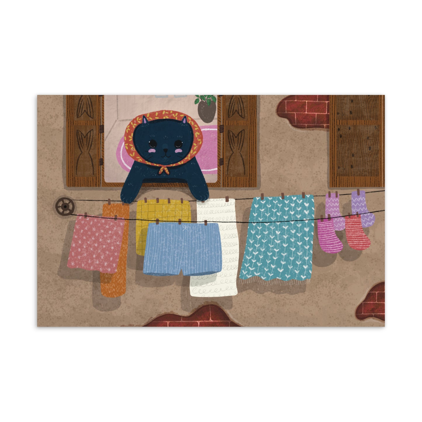 Chat de printemps | Carte postale