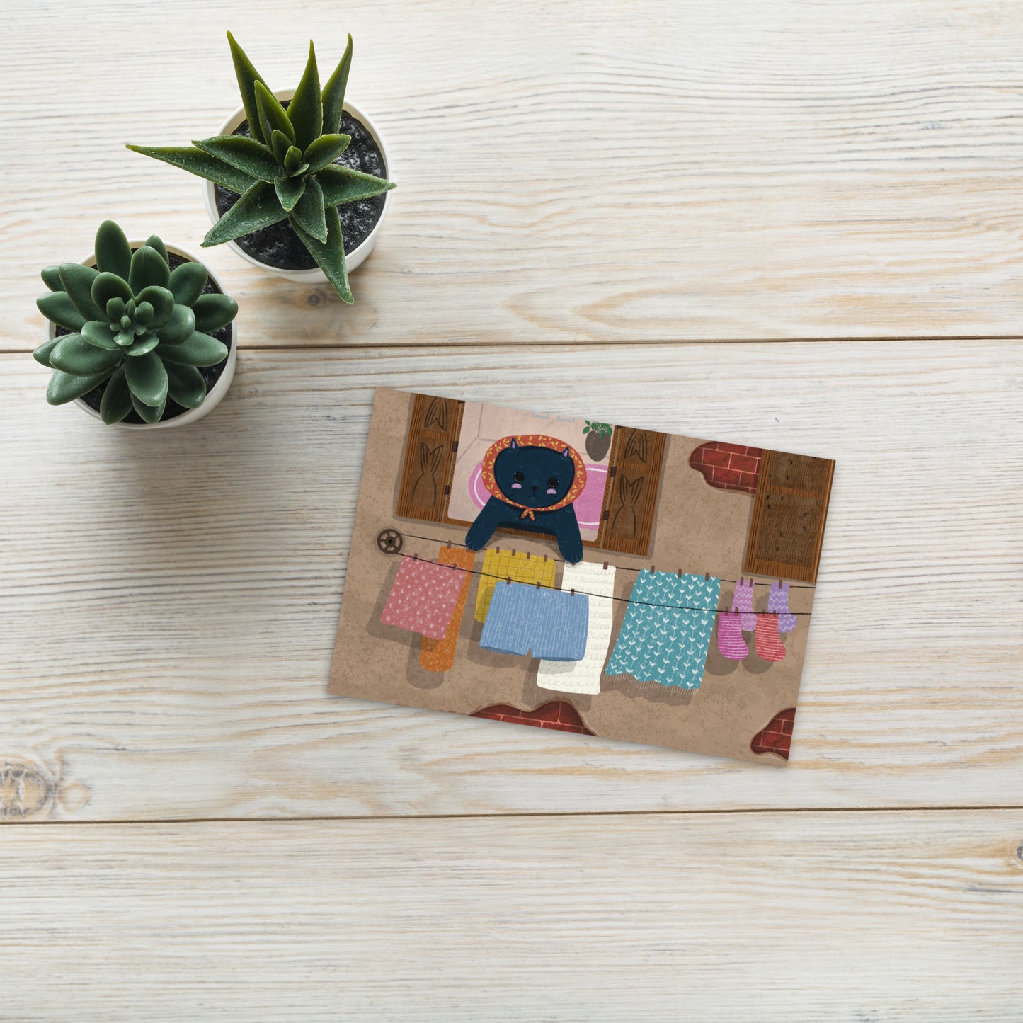 Chat de printemps | Carte postale