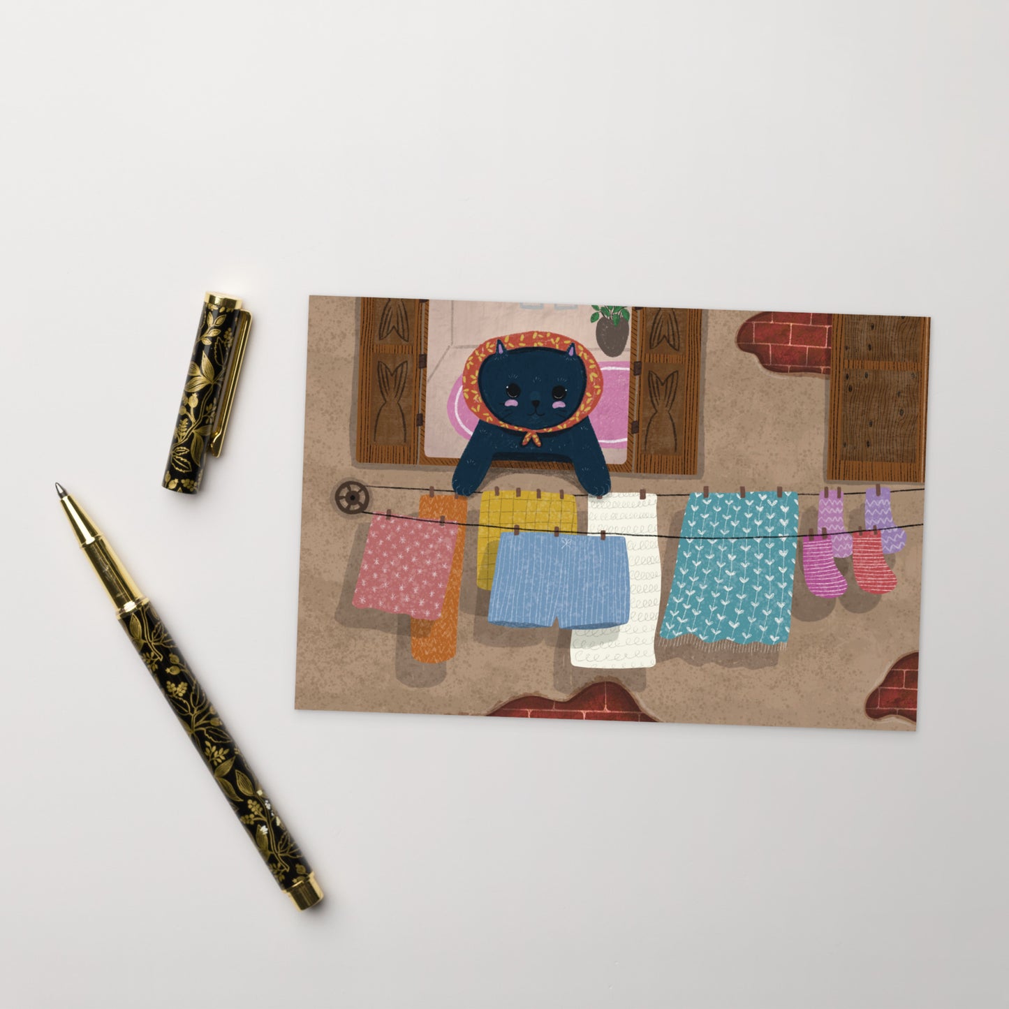 Chat de printemps | Carte postale