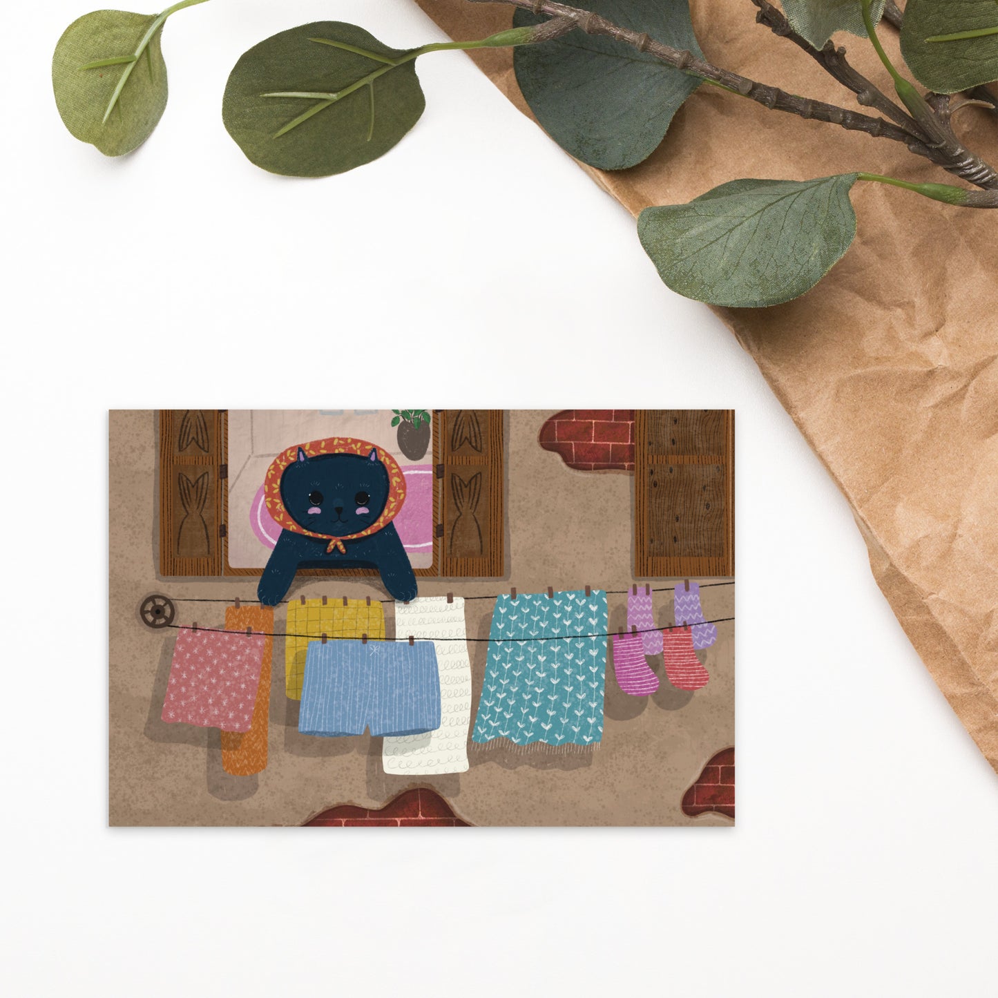 Chat de printemps | Carte postale