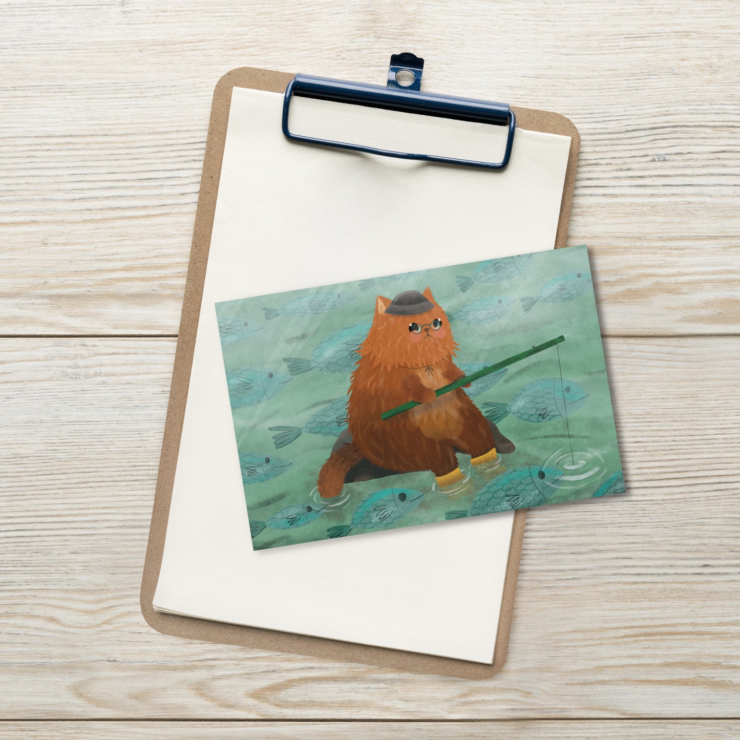 Chat d’été | Carte postale