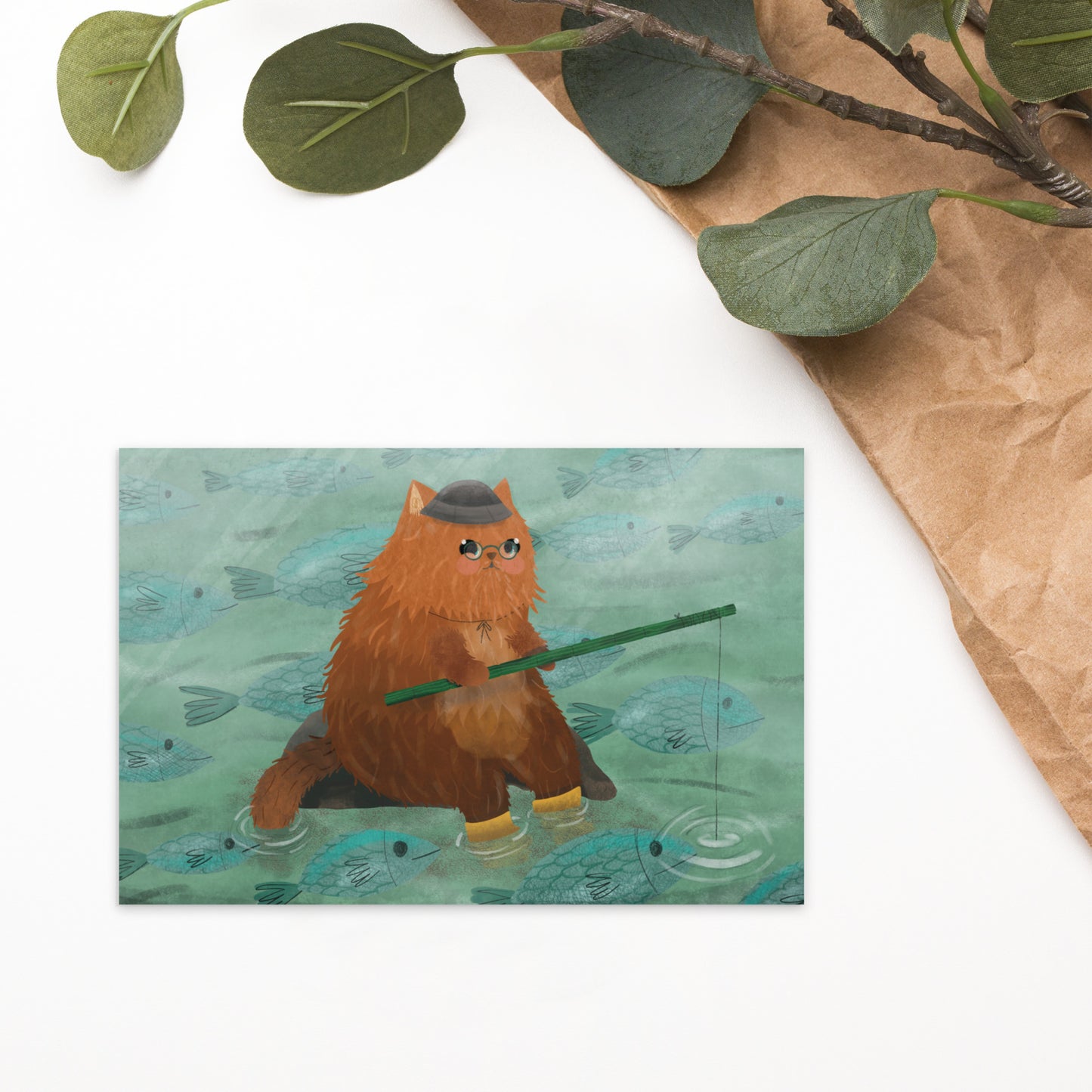 Chat d’été | Carte postale