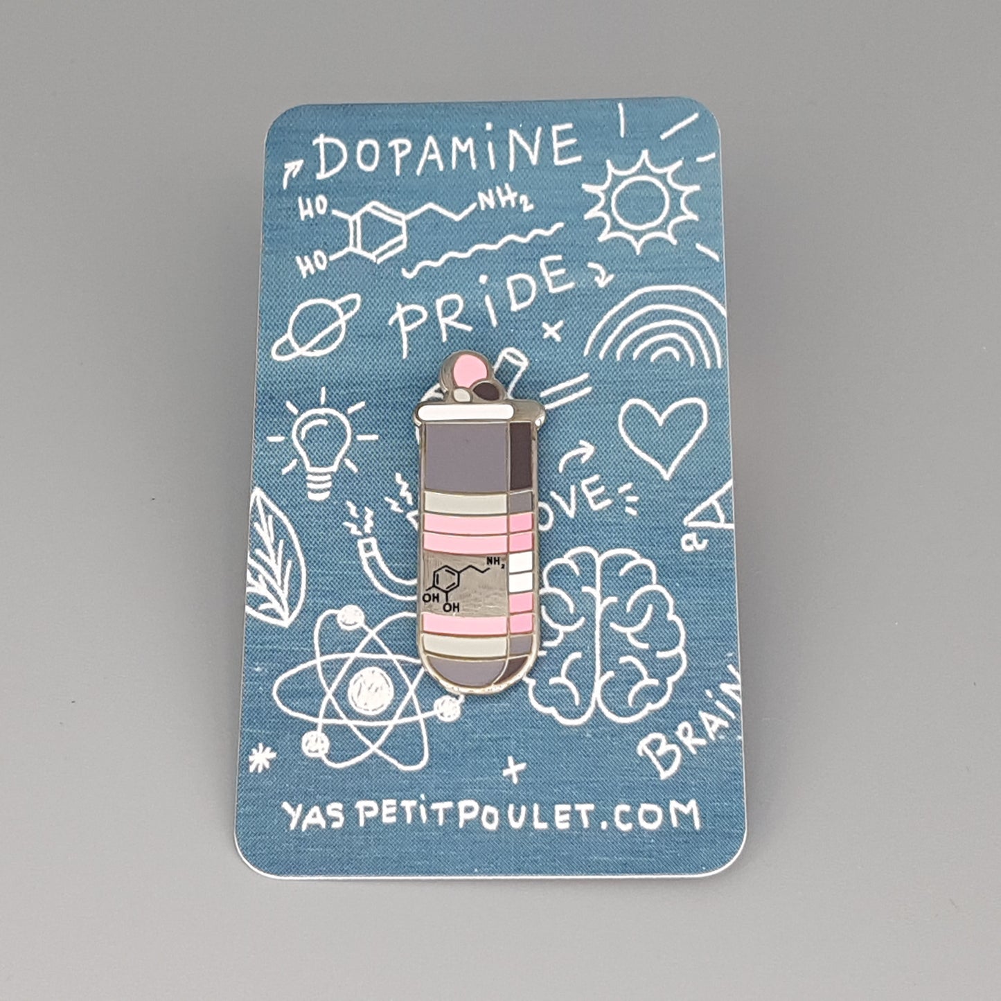 Demigirl Dopamine | Enamel Badge