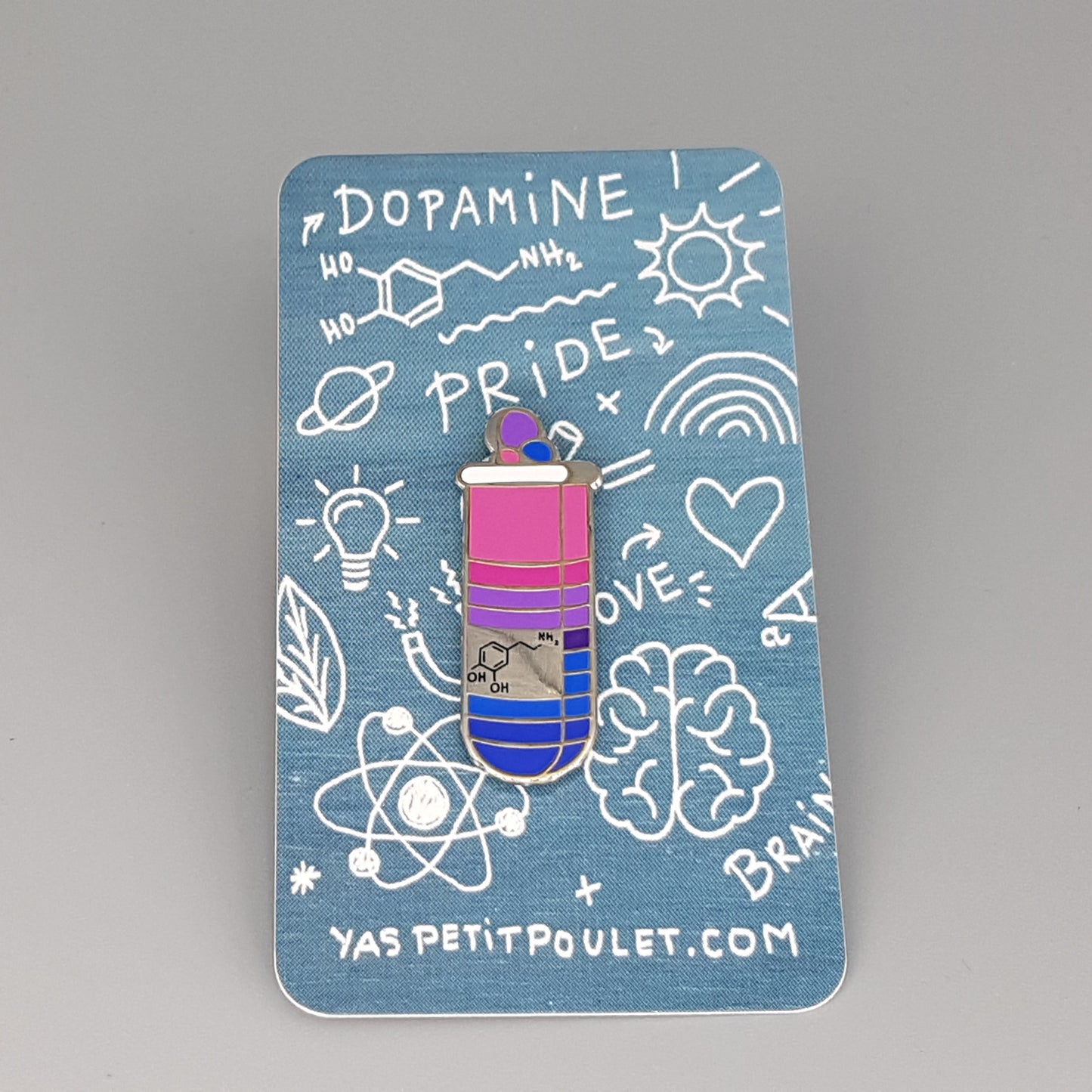 Dopamine bisexuelle | Insigne en émail