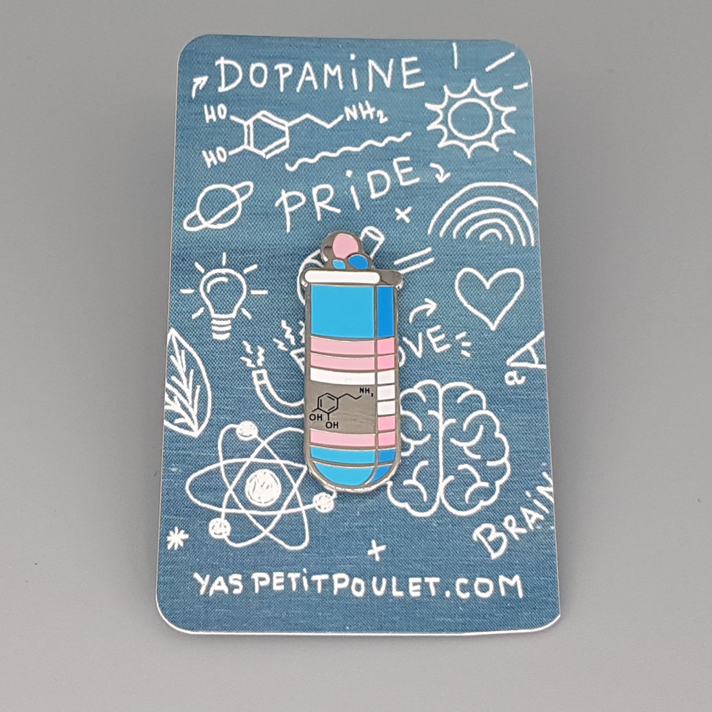 Trans Dopamine | Enamel Badge