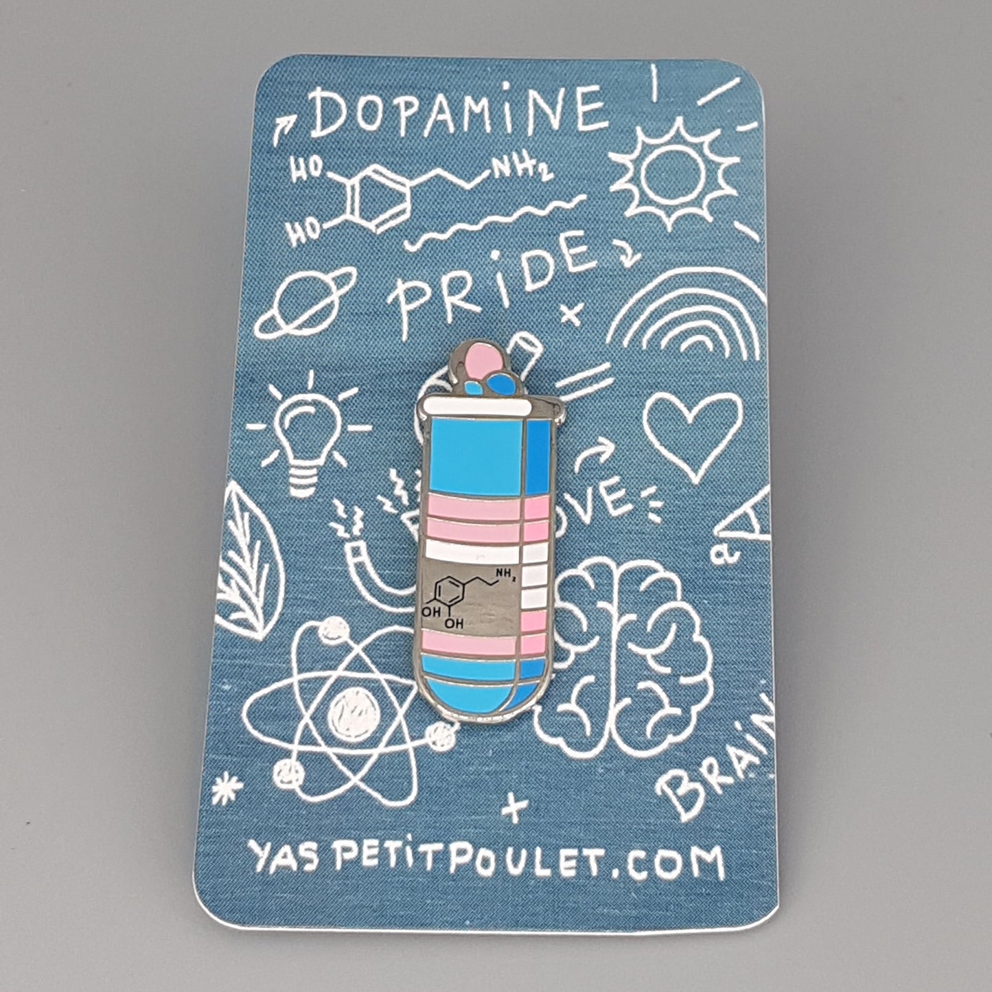 Trans Dopamine | Enamel Badge