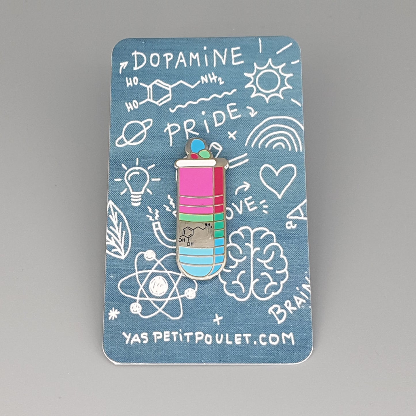 Polysexual Dopamine | Enamel Badge