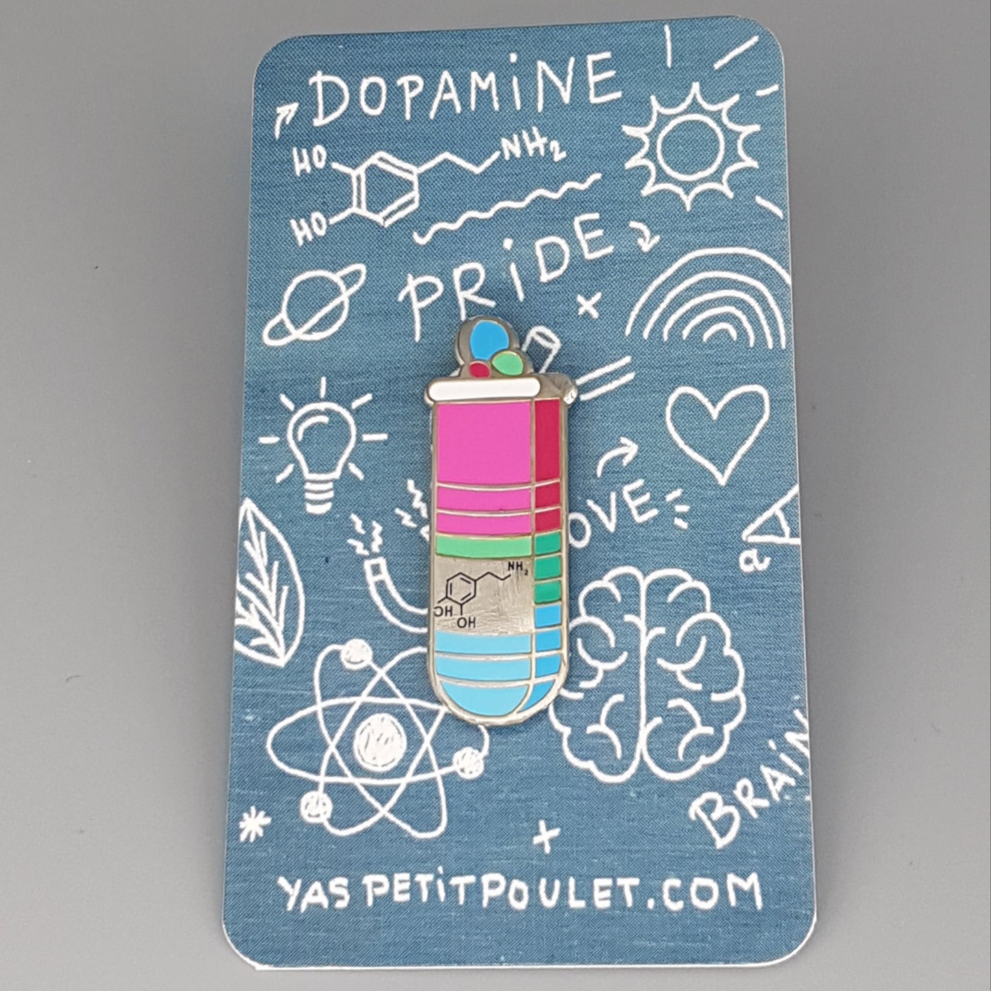 Polysexual Dopamine | Enamel Badge