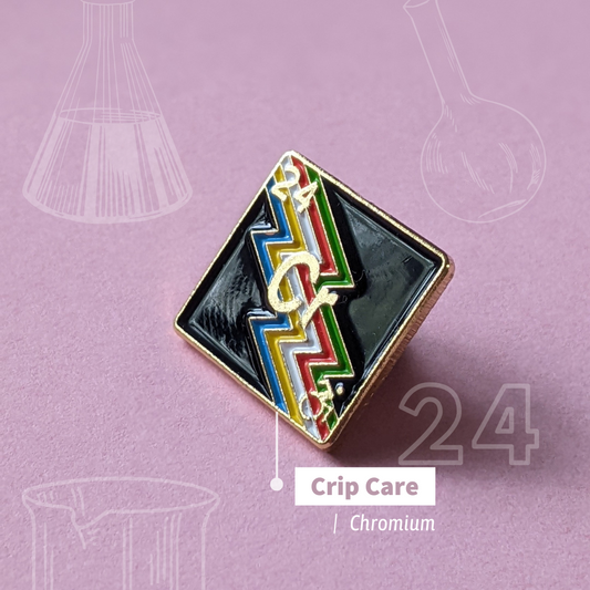 Crip - Chromium | Enamel Badge