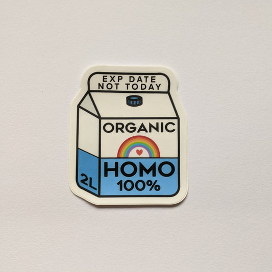 Lait Homo biologique | Autocollant