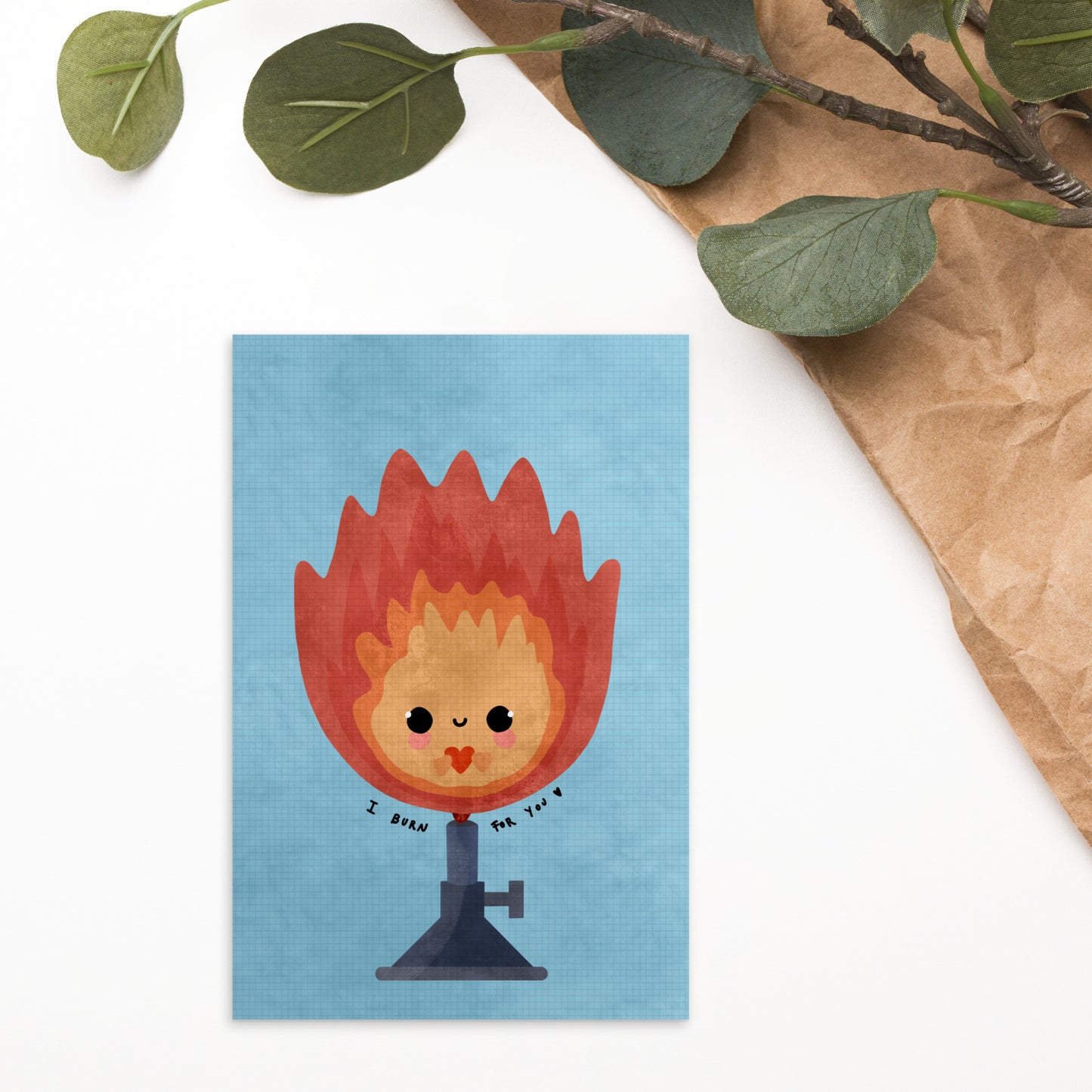 I burn for you | Postcard