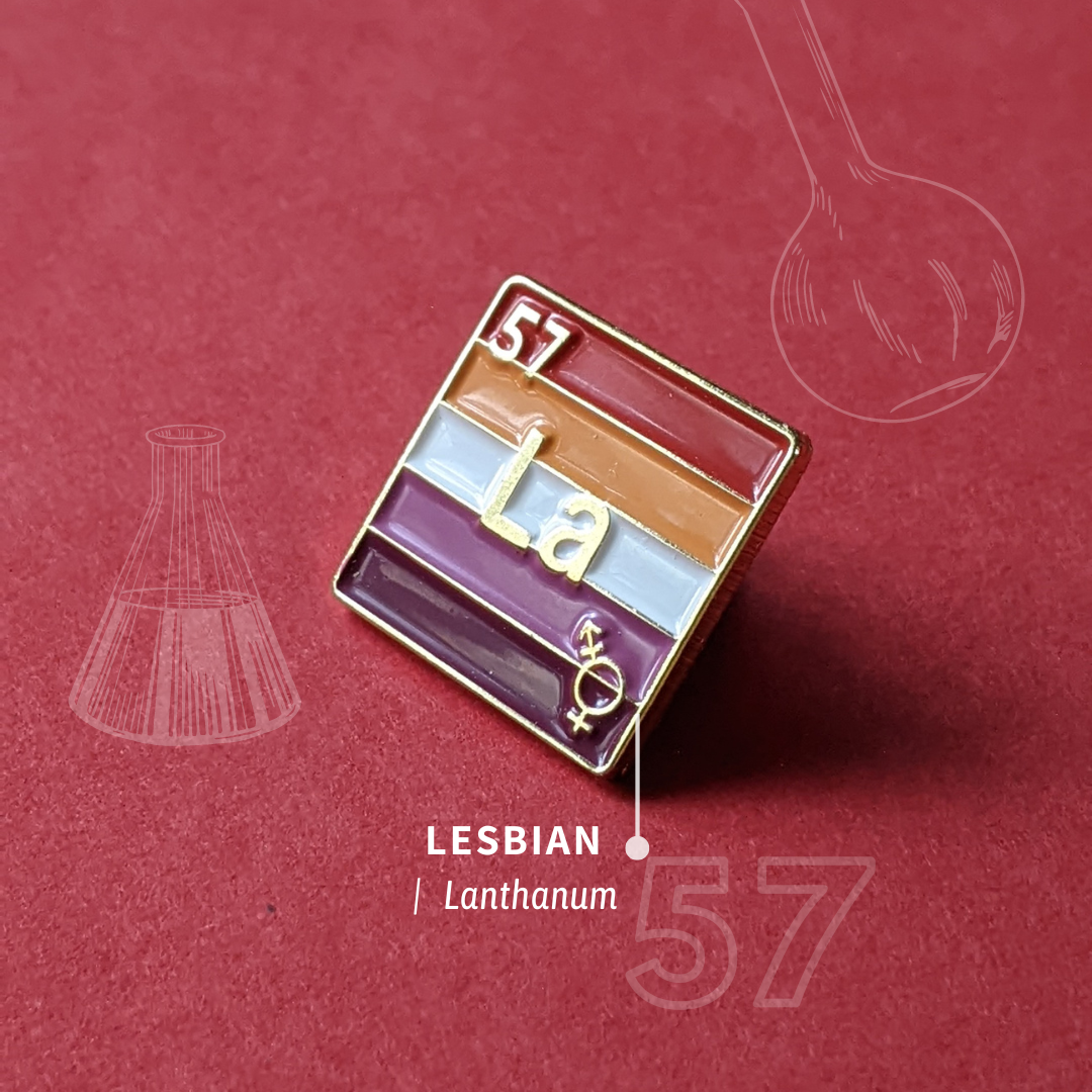 Lesbian - Lanthanum | Enamel Badge