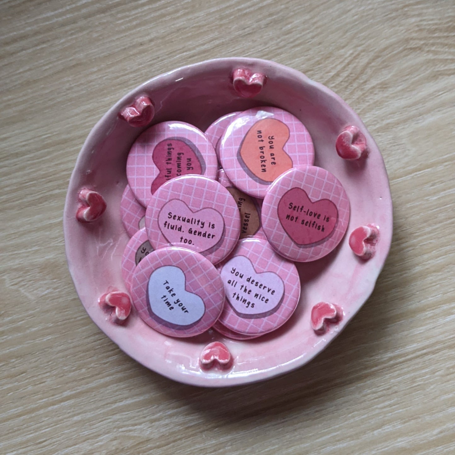 Notes d'amour | Boutons