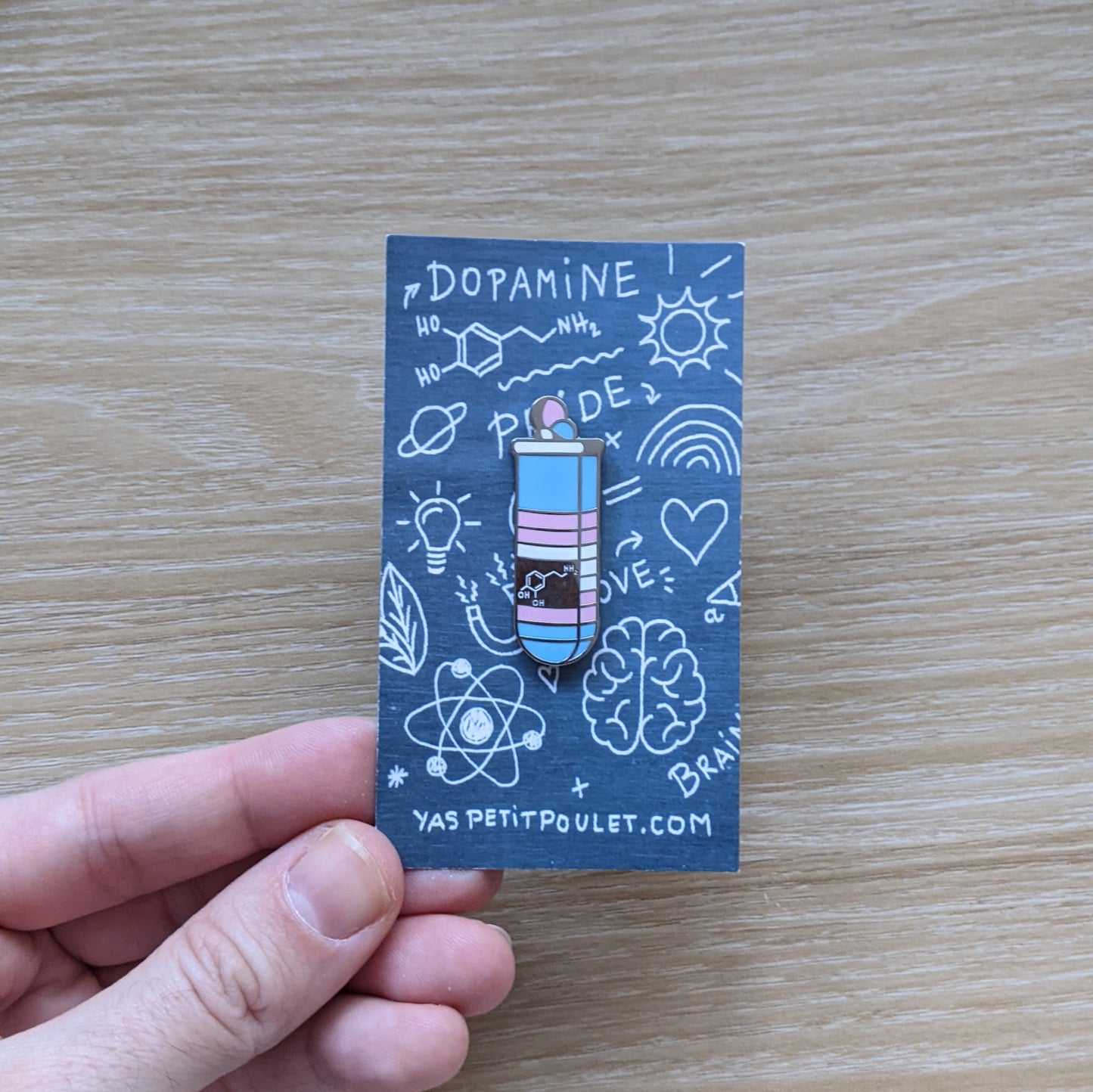 Dopamine Pride Flasks | Enamel Badge