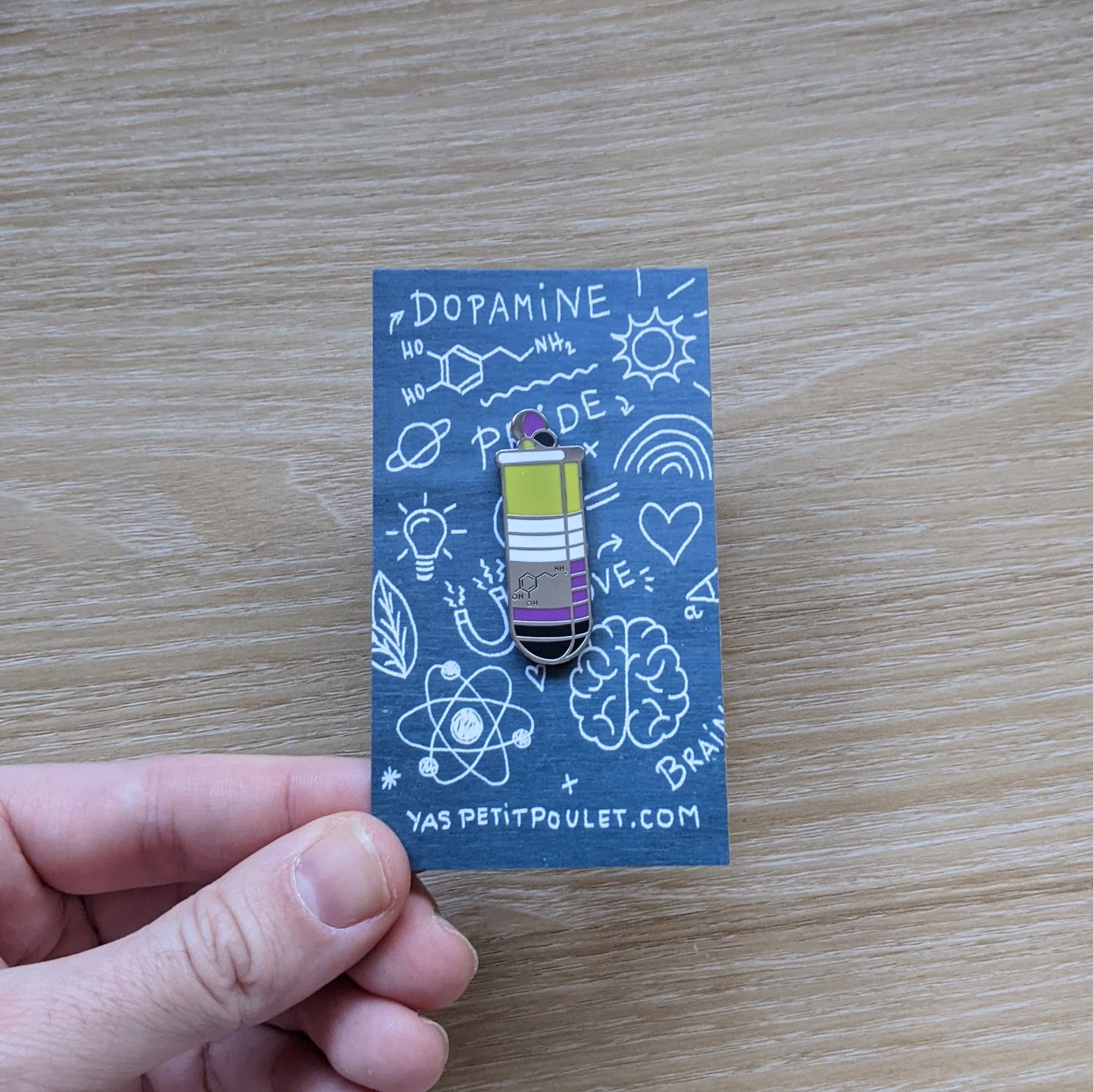 Non-binary Dopamine | Enamel Badge