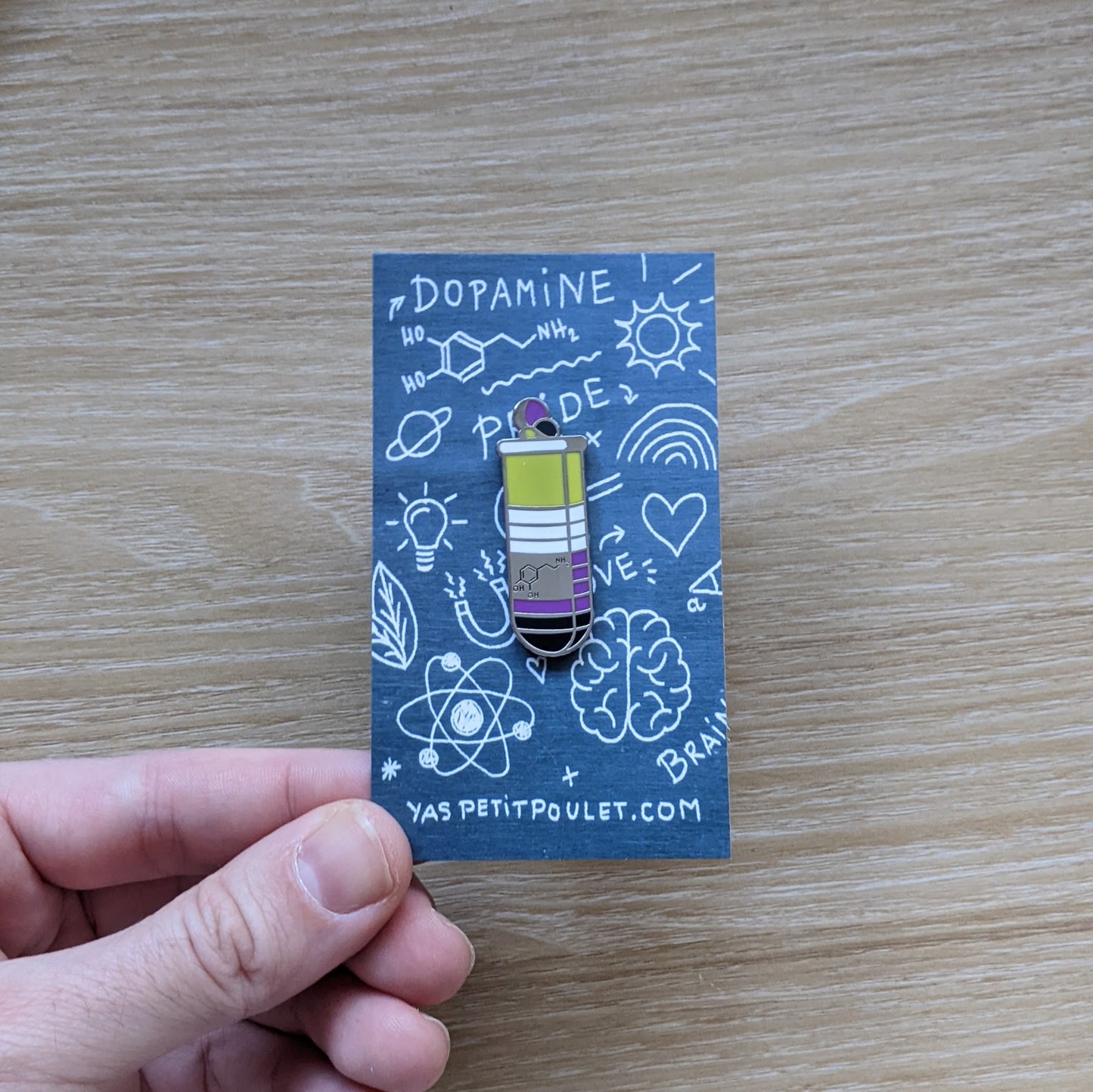 Non-binary Dopamine | Enamel Badge