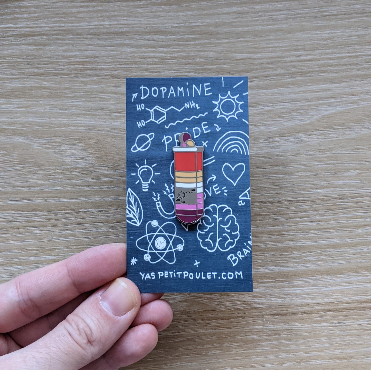 Lesbian Dopamine | Enamel Badge