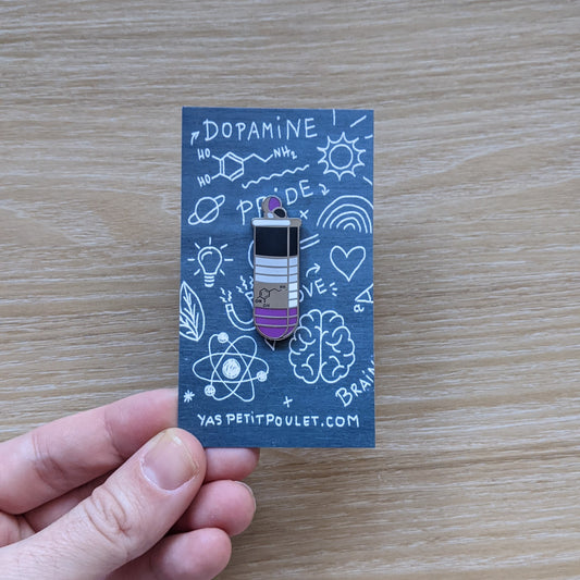 Asexual Dopamine | Enamel Badge