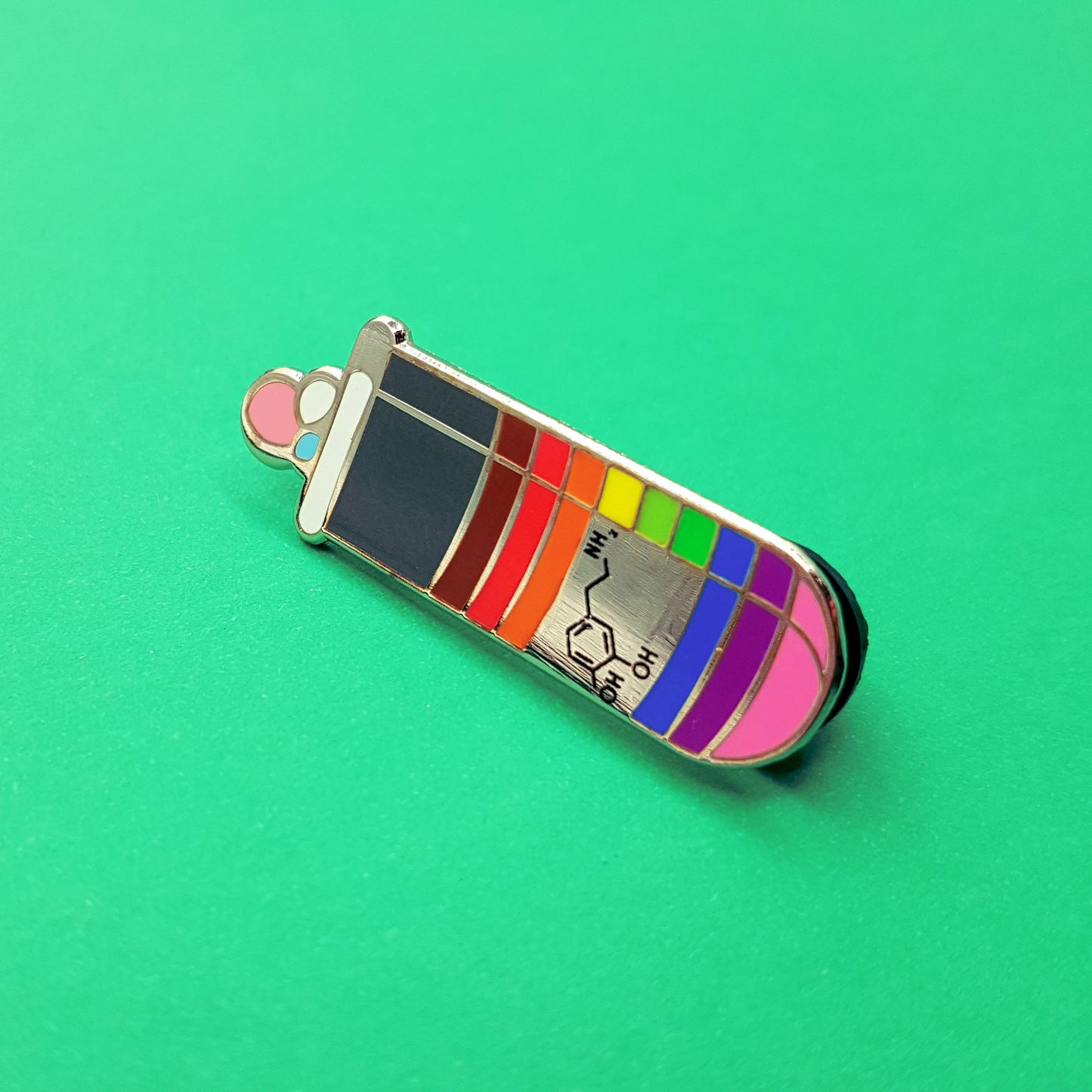 Rainbow Pride Dopamine | Enamel Badge