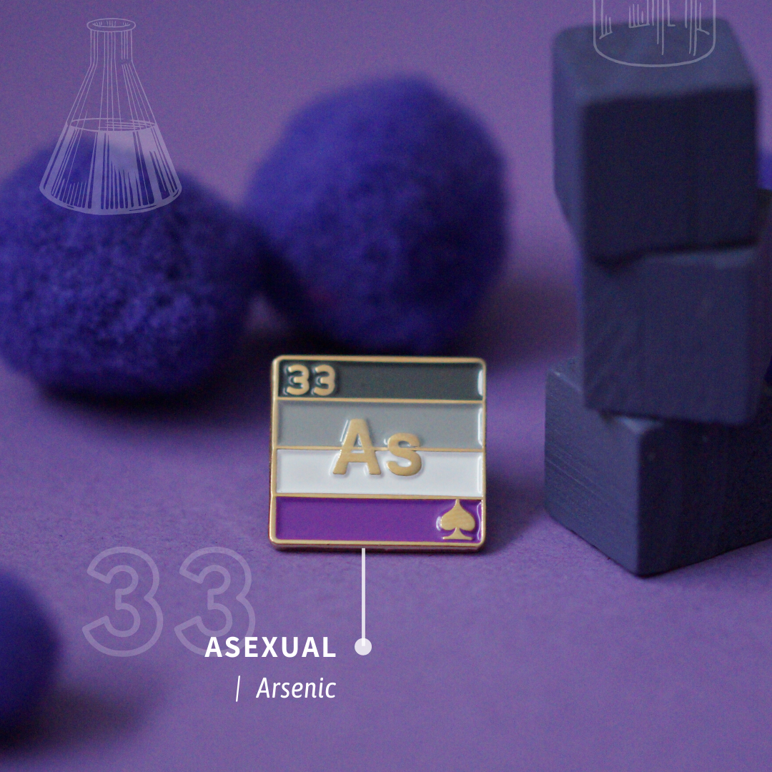 Asexuel.le - Arsenic | Insigne en émail
