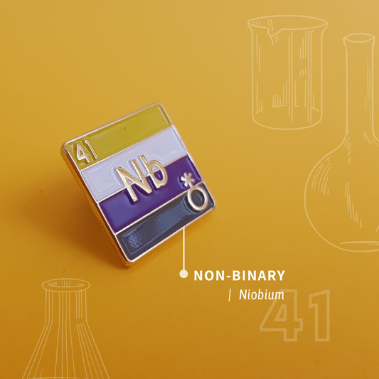 Non binaire - Niobium | Insigne en émail